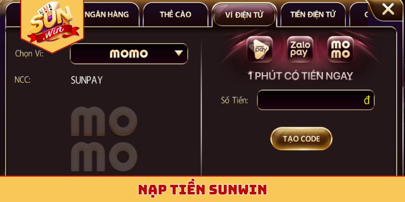 nạp tiền Sunwin