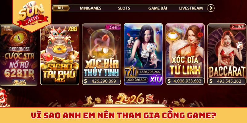 Vì sao anh em nên tham gia cổng game?